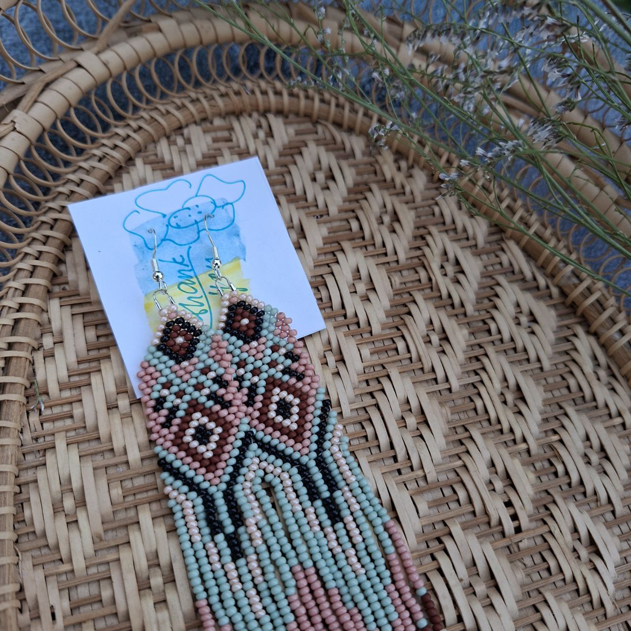 Long Beaded Fringe Earrings | Handmade Ethnic Boho Earrings
