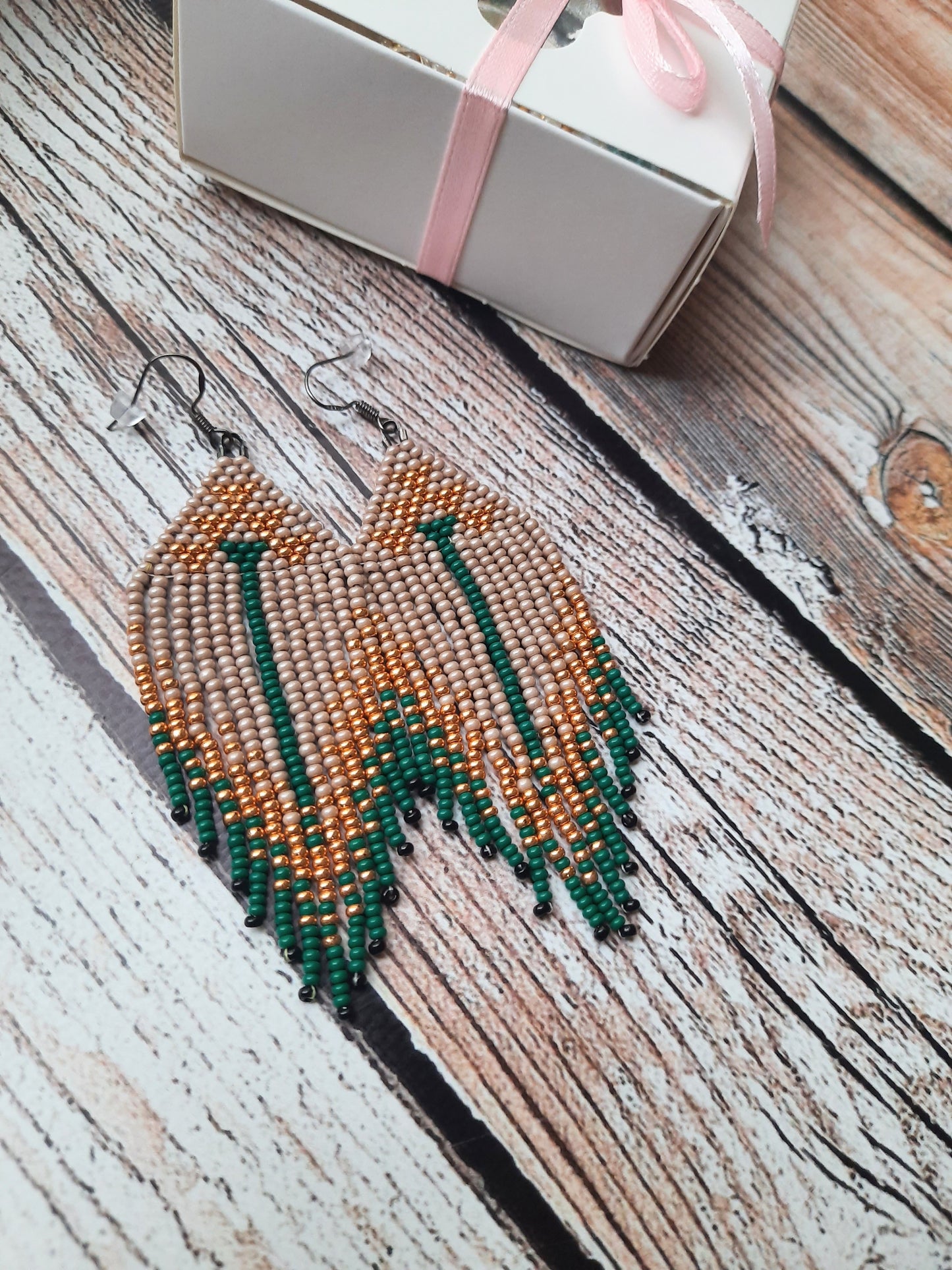 Handmade Beaded Earrings – Boho Chic Style