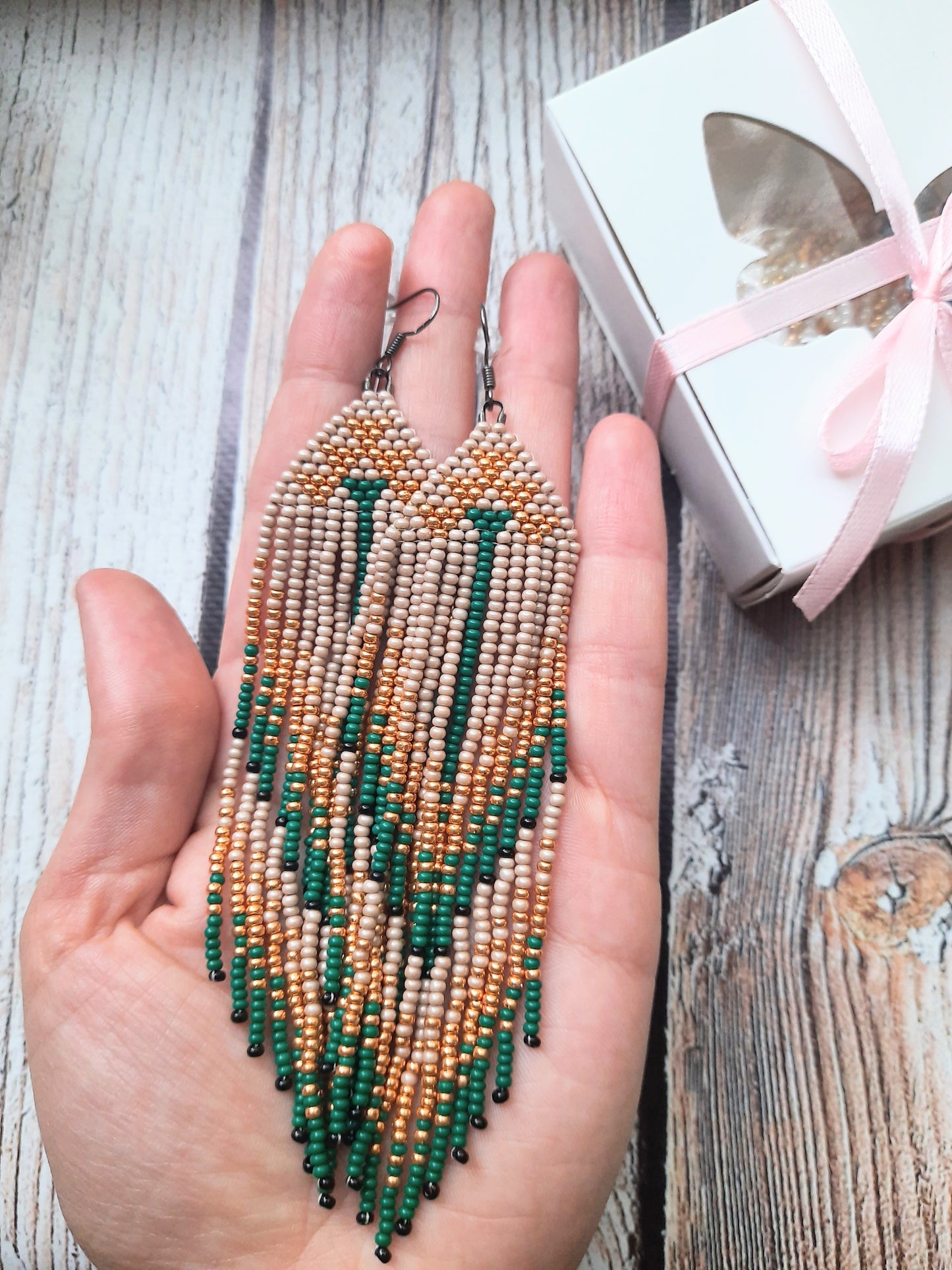 Handmade Beaded Earrings – Boho Chic Style