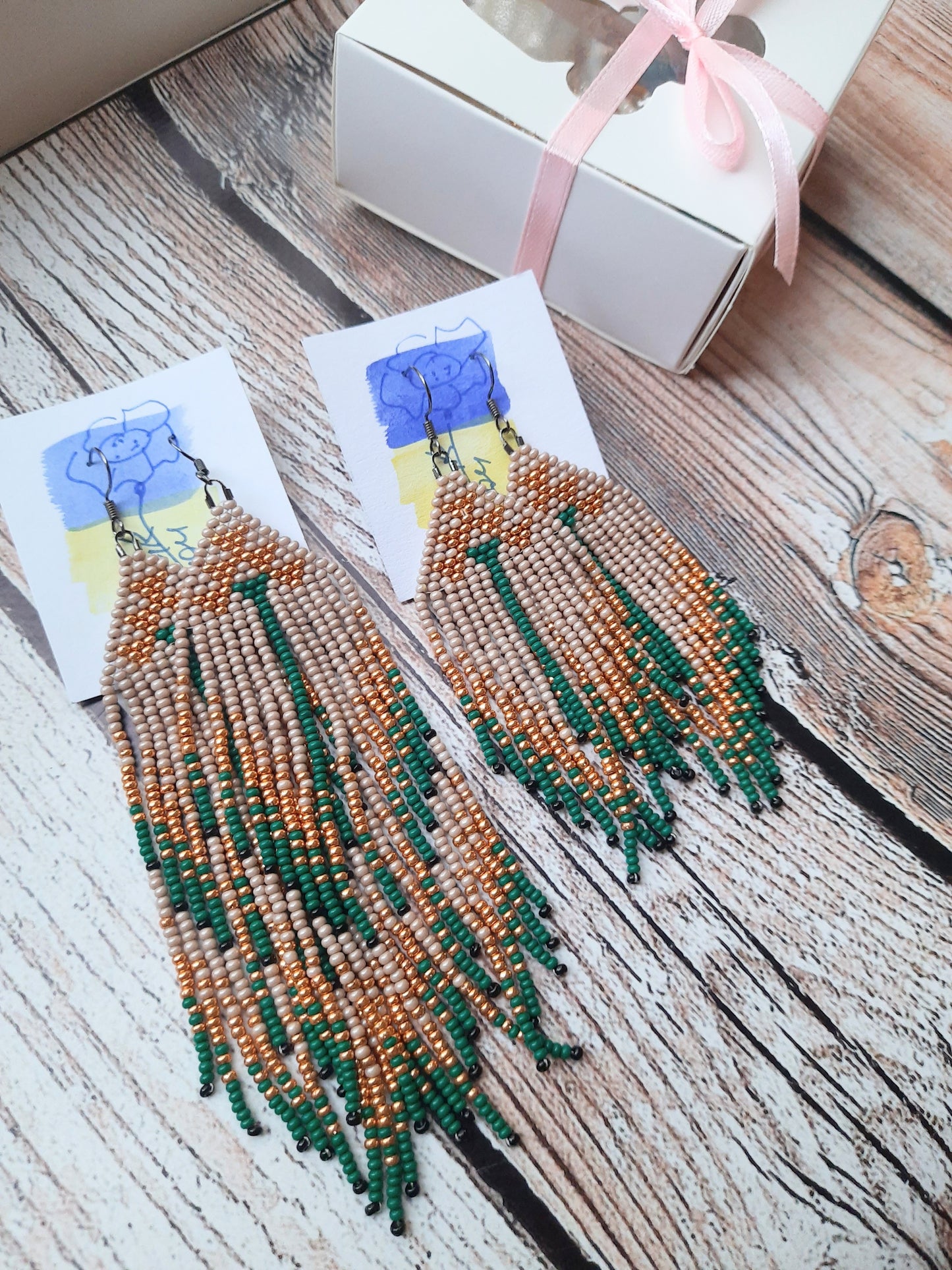 Handmade Beaded Earrings – Boho Chic Style