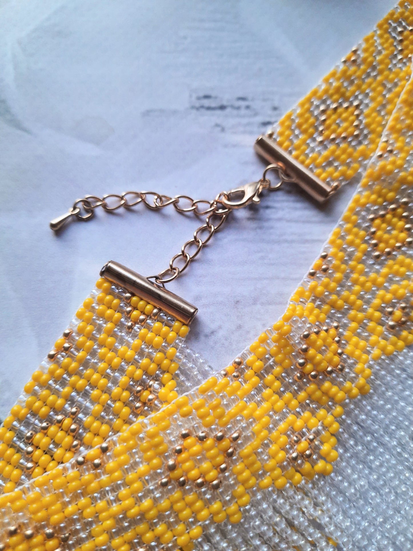 Elegant fringe detail around neckline