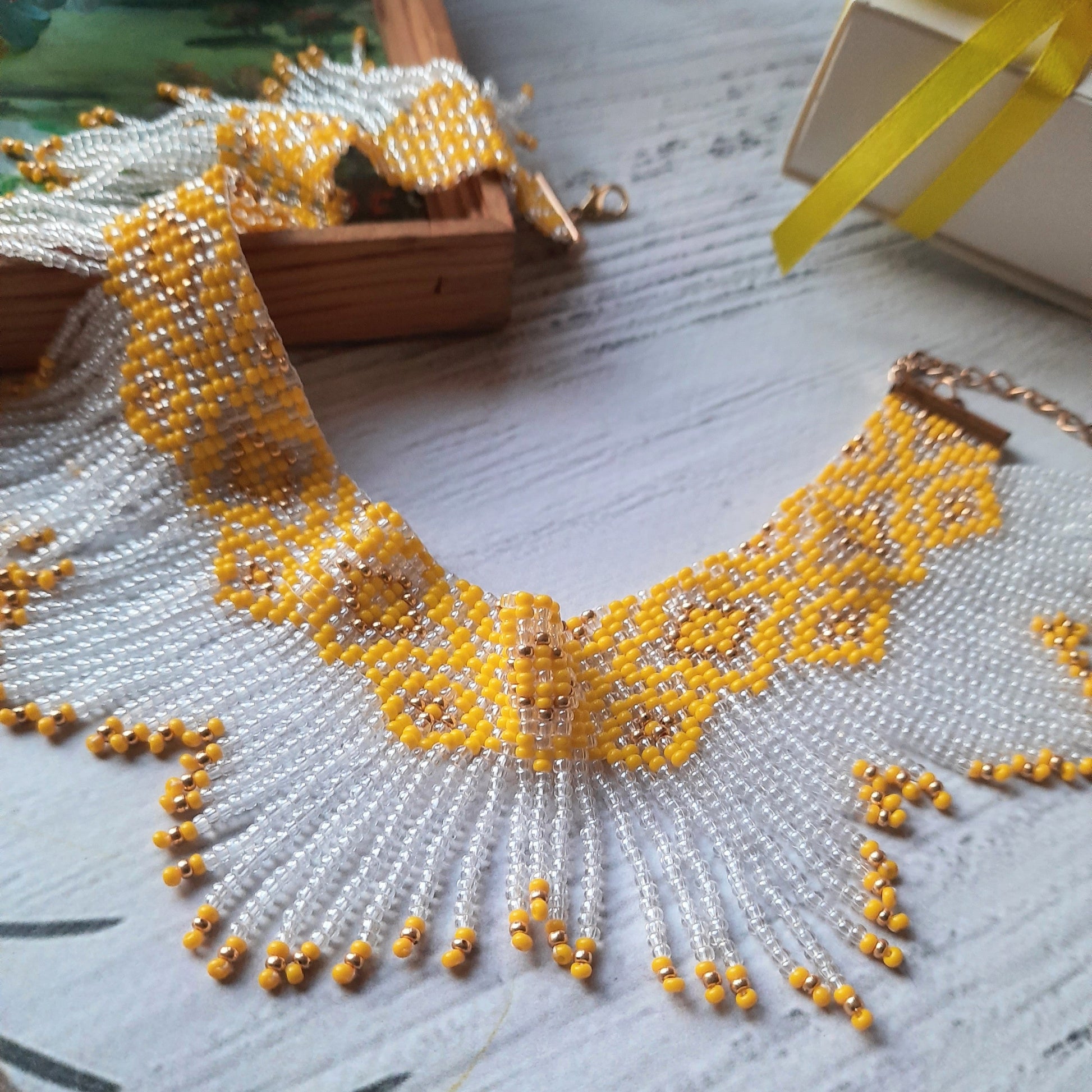 Soft yellow and white color combination