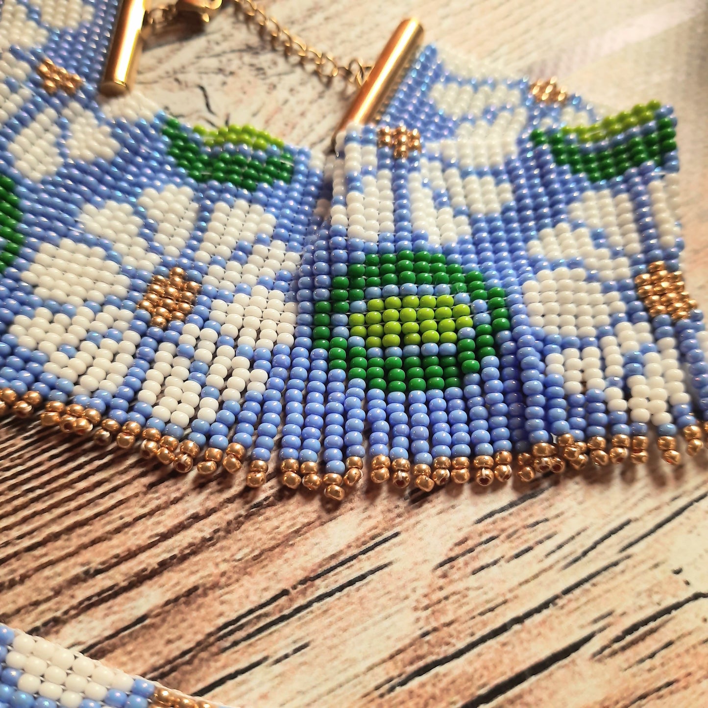 Handmade Beaded Choker & Bracelet Set