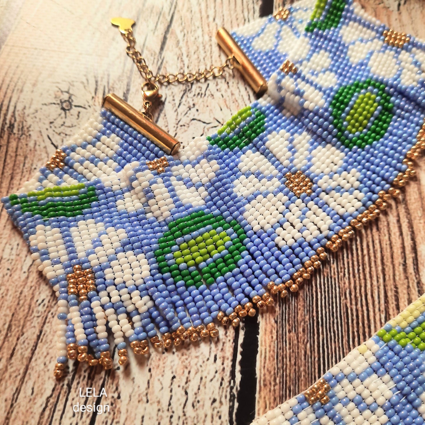 Handmade Beaded Choker & Bracelet Set