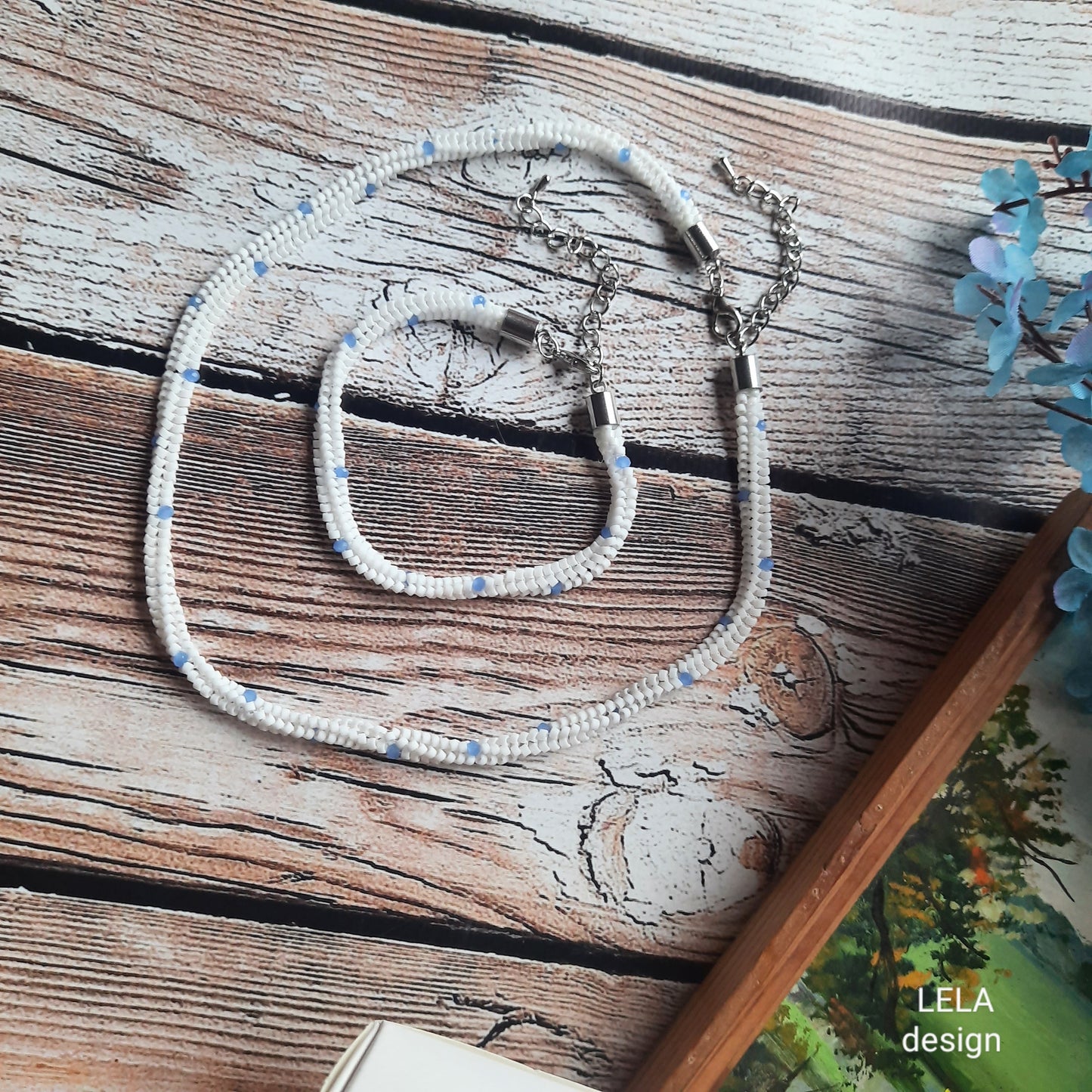 2 in 1 necklace and bracelet set, Simple Everyday Jewelry Gift