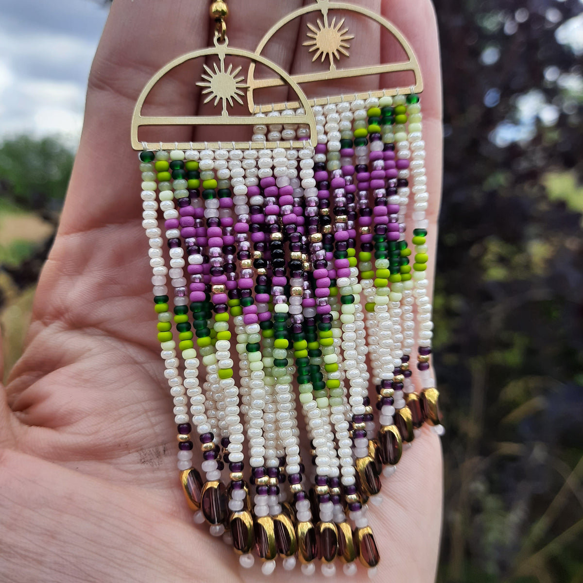 Handmade Beaded Earrings – Unique Boho Style