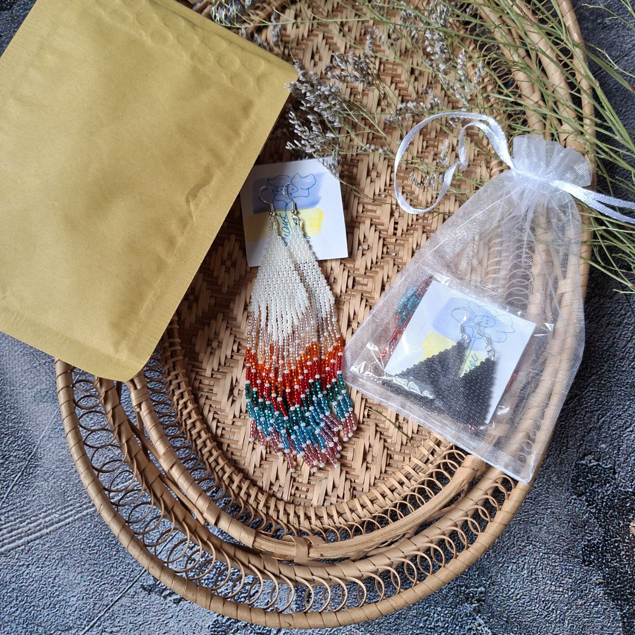 Black & White Multicolor Dangle Jewelry