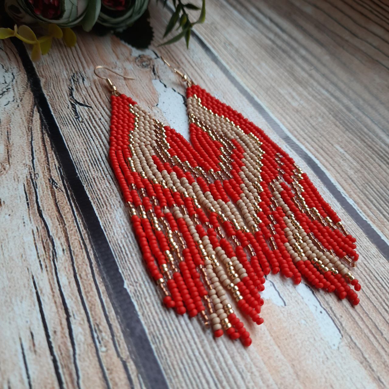 Unique handmade earrings perfect for boho outfits.