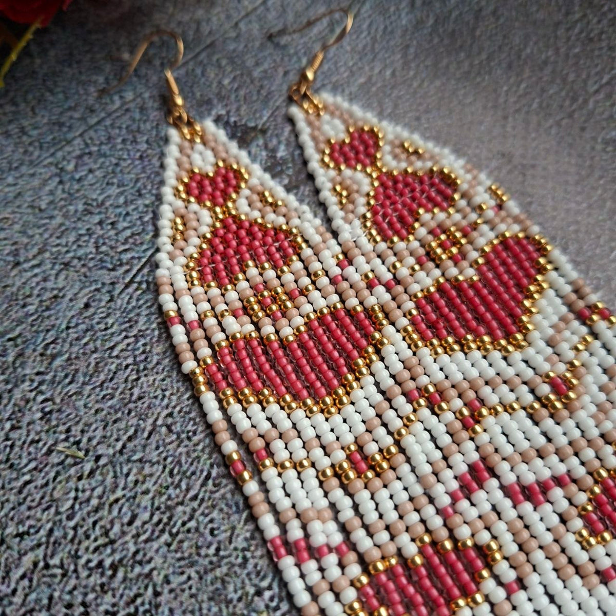 Handmade details visible in every bead and pattern.